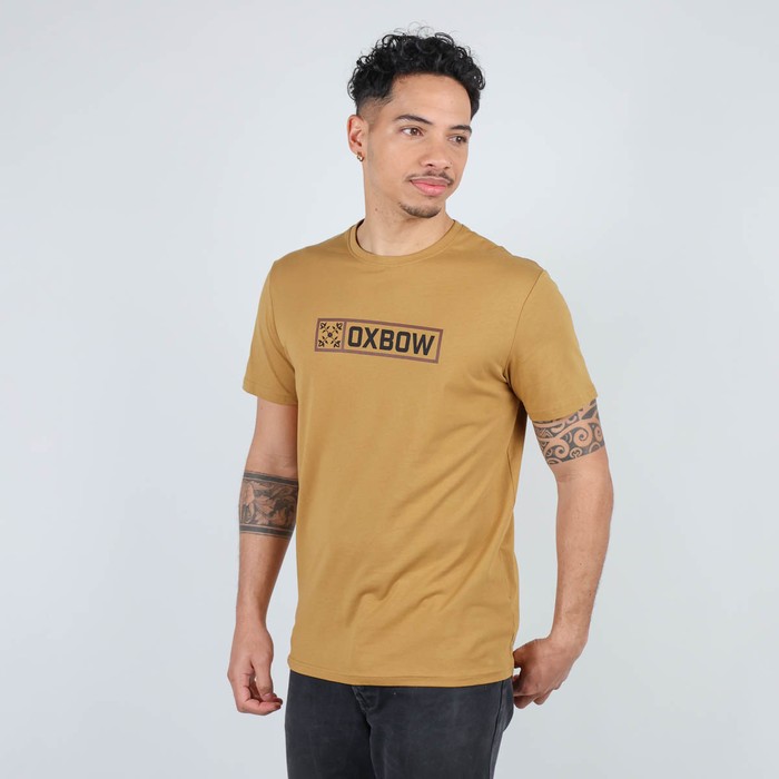 Oxbow Crew neck short sleeves straight cut cotton tee-shirt. Q2TAGBO