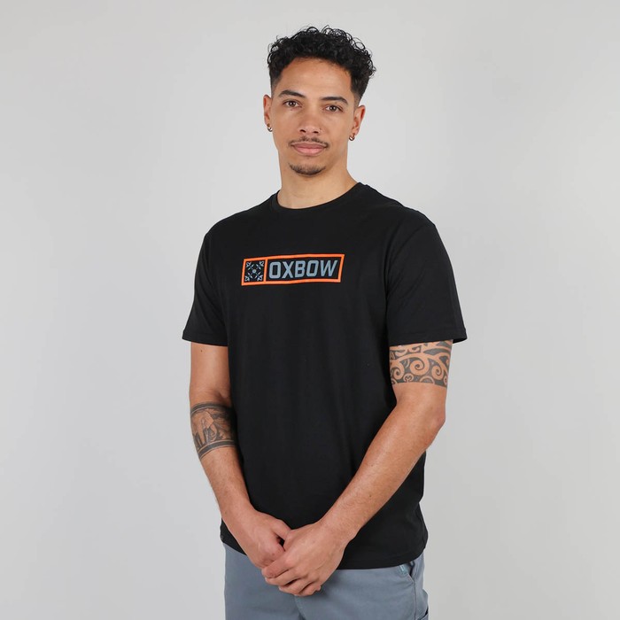 Oxbow Crew neck short sleeves straight cut cotton tee-shirt. Q2TAGBO