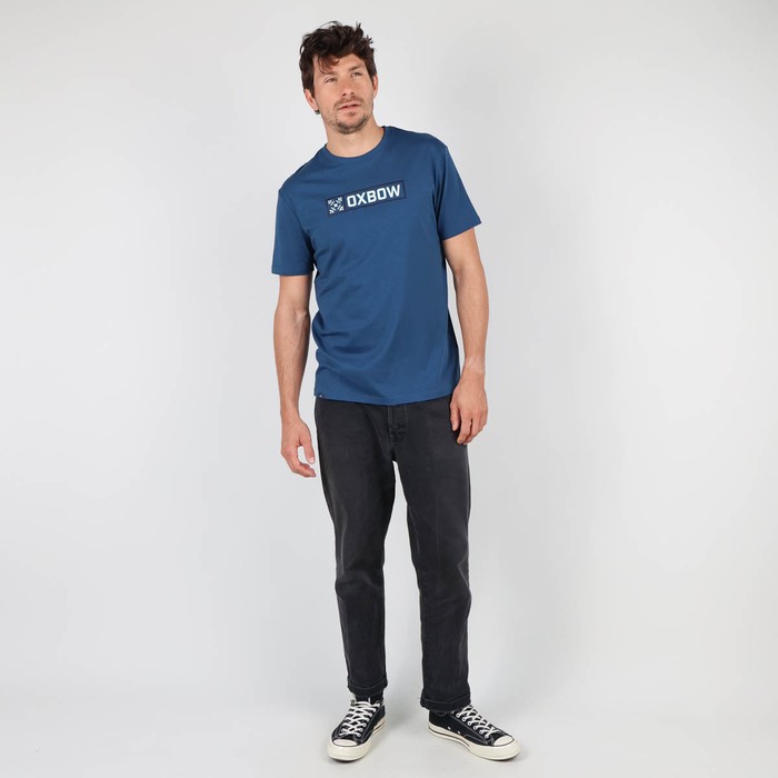 Oxbow Crew neck short sleeves straight cut cotton tee-shirt. Q2TAGBO