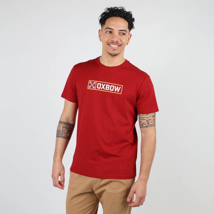Oxbow Crew neck short sleeves straight cut cotton tee-shirt. Q2TAGBO