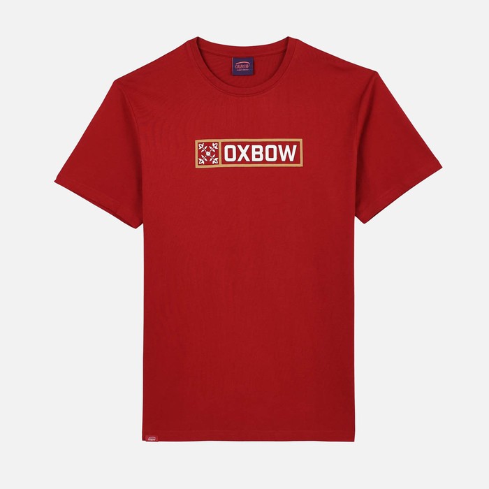 Oxbow Crew neck short sleeves straight cut cotton tee-shirt. Q2TAGBO