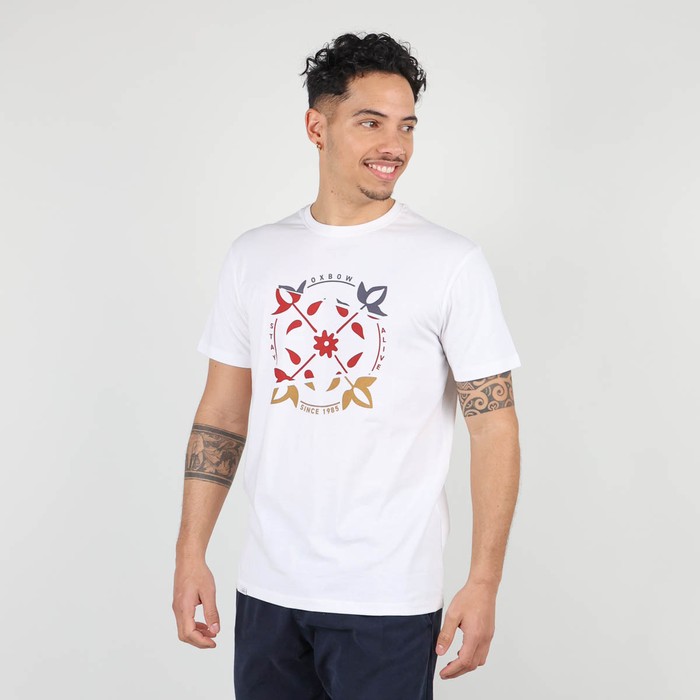 Oxbow Crew neck short sleeves straight cut cotton tee-shirt. Q2TWIN