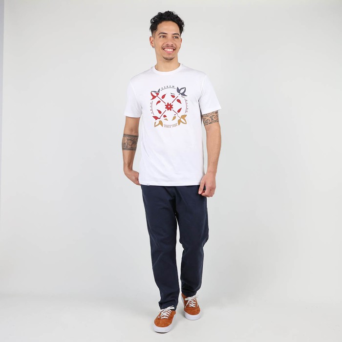 Oxbow Crew neck short sleeves straight cut cotton tee-shirt. Q2TWIN