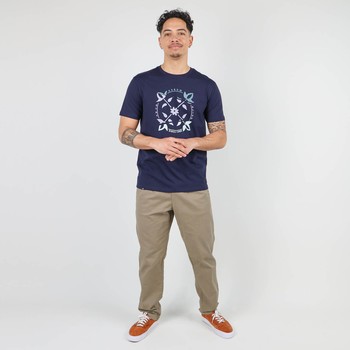 Oxbow Crew neck short sleeves straight cut cotton tee-shirt. Q2TWIN