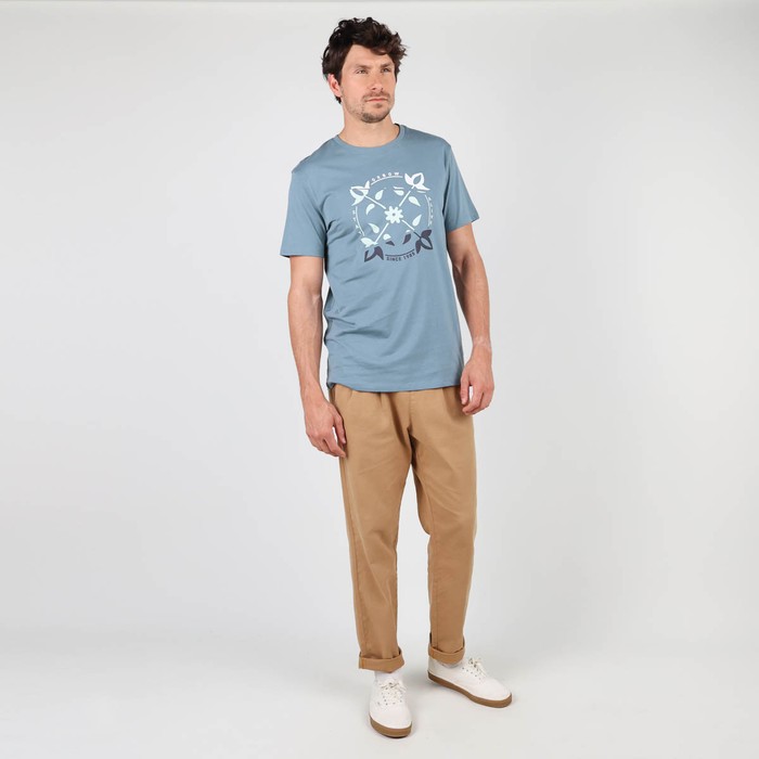 Oxbow Crew neck short sleeves straight cut cotton tee-shirt. Q2TWIN