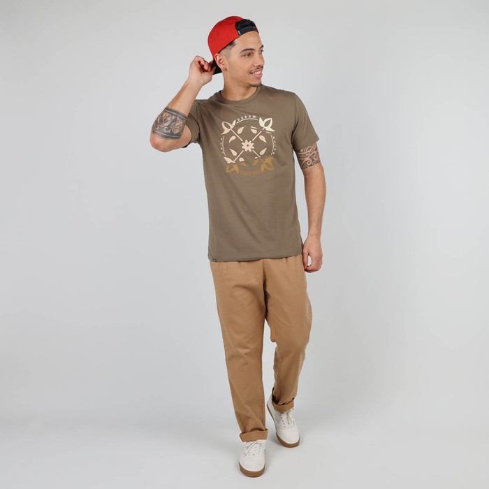 Oxbow Crew neck short sleeves straight cut cotton tee-shirt. Q2TWIN