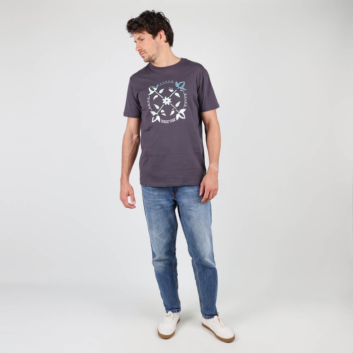 Oxbow Crew neck short sleeves straight cut cotton tee-shirt. Q2TWIN