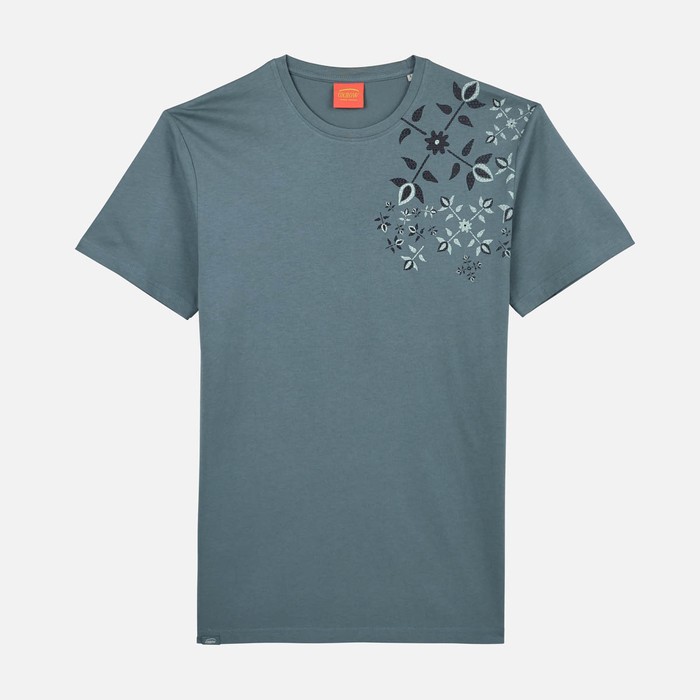 Oxbow Crew neck short sleeves straight cut cotton tee-shirt. Q2TASTA