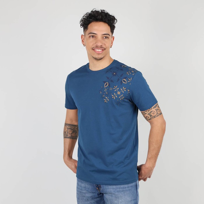 Oxbow Crew neck short sleeves straight cut cotton tee-shirt. Q2TASTA