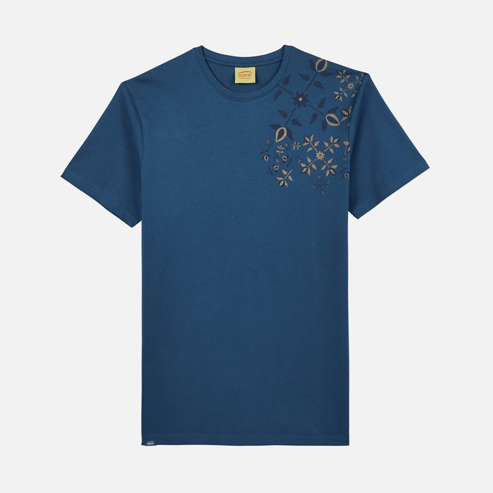 Oxbow Crew neck short sleeves straight cut cotton tee-shirt. Q2TASTA