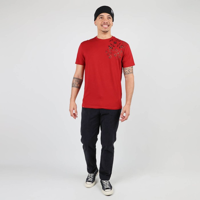 Oxbow Crew neck short sleeves straight cut cotton tee-shirt. Q2TASTA