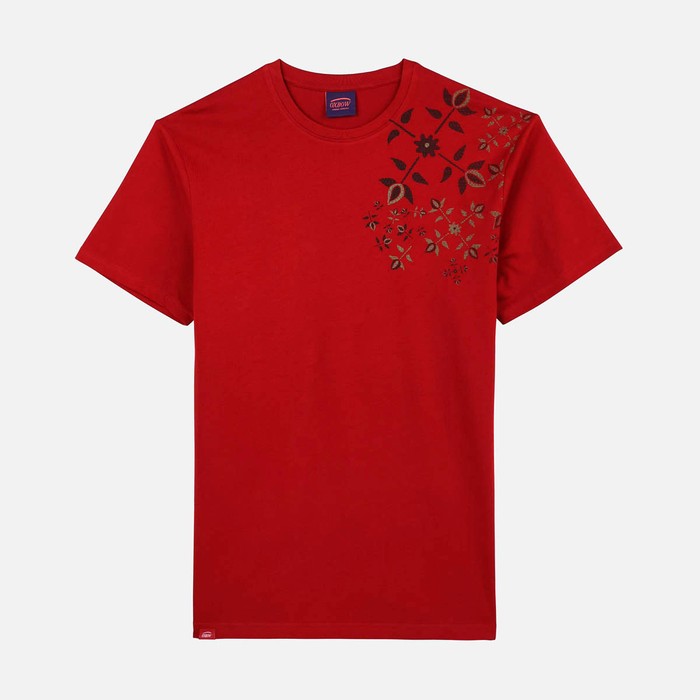 Oxbow Crew neck short sleeves straight cut cotton tee-shirt. Q2TASTA