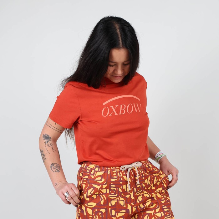 Oxbow Crew neck short sleeves straight cut cotton tee-shirt. Q2TALAI