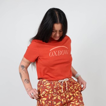Oxbow Crew neck short sleeves straight cut cotton tee-shirt. Q2TALAI