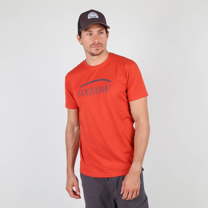 Oxbow Crew neck short sleeves straight cut cotton tee-shirt. Q2TALAI