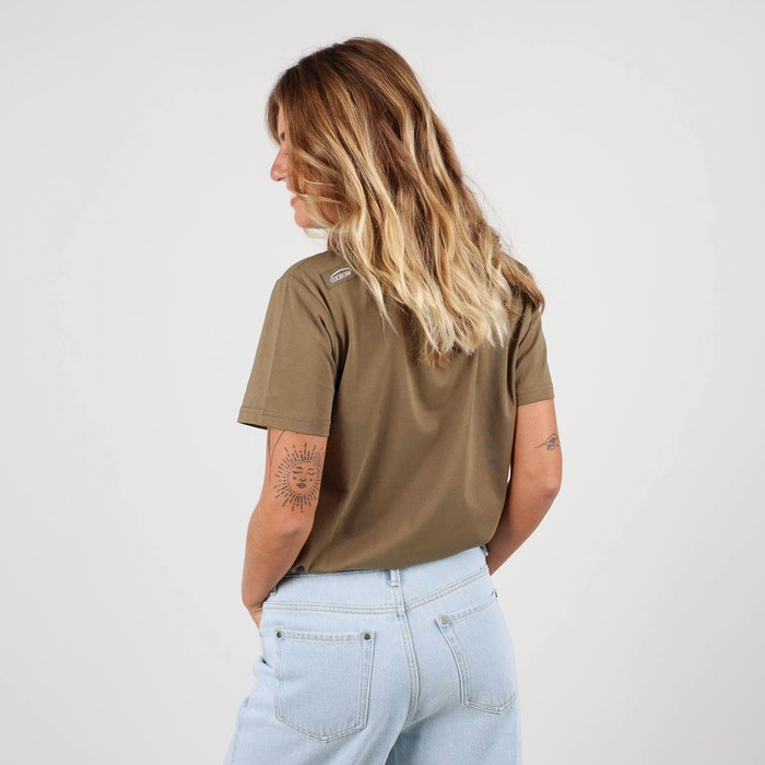 Oxbow Crew neck short sleeves straight cut cotton tee-shirt. Q2TALAI