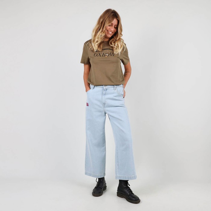 Oxbow Crew neck short sleeves straight cut cotton tee-shirt. Q2TALAI