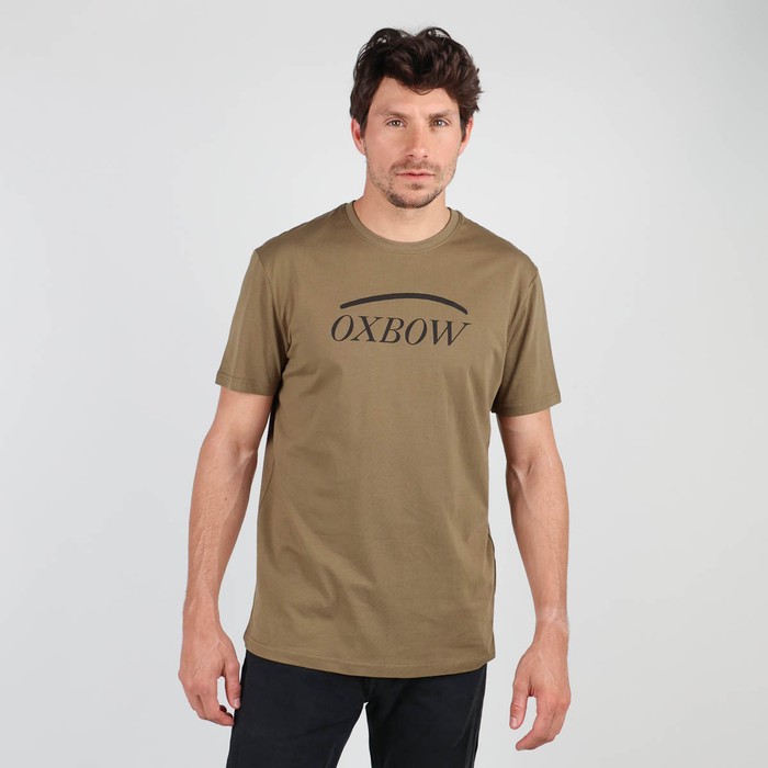 Oxbow Crew neck short sleeves straight cut cotton tee-shirt. Q2TALAI
