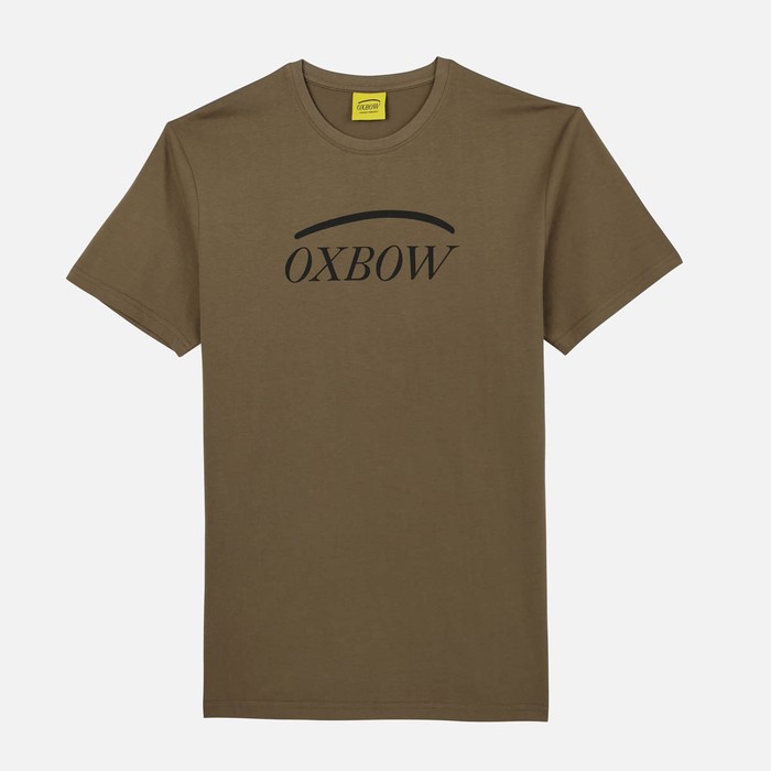 Oxbow Crew neck short sleeves straight cut cotton tee-shirt. Q2TALAI