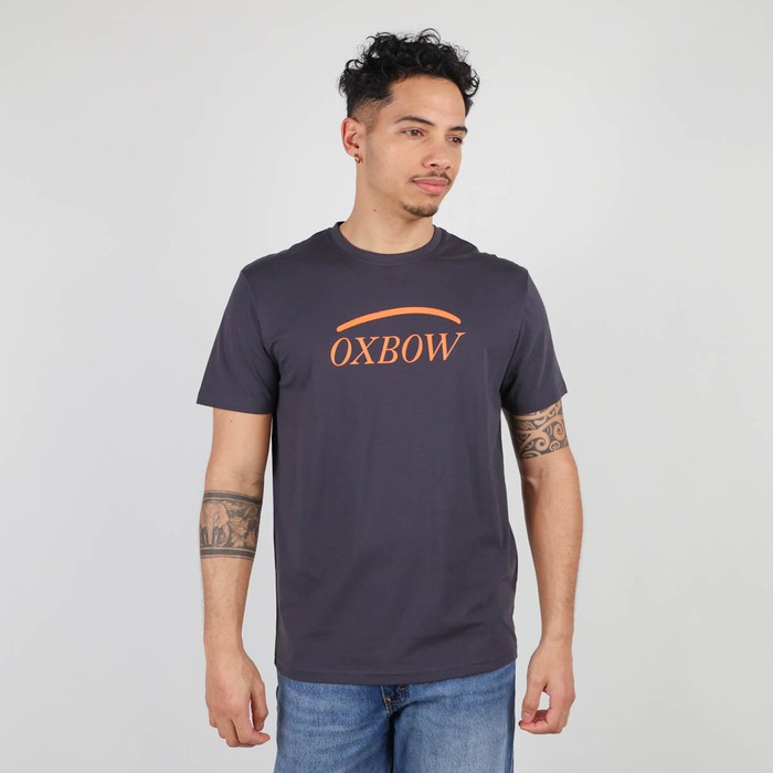 Oxbow Crew neck short sleeves straight cut cotton tee-shirt. Q2TALAI