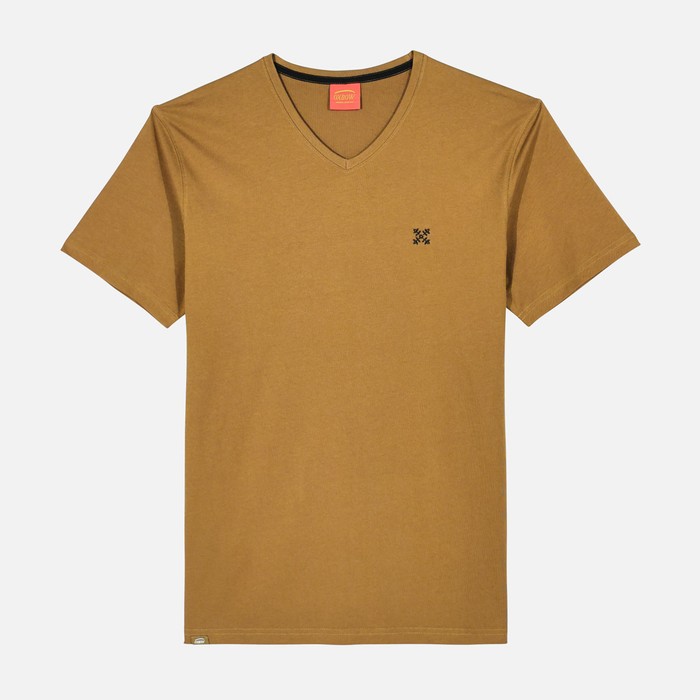 Oxbow Long sleeves V-neck straight cut cotton tee-shirt. Q2TIVE