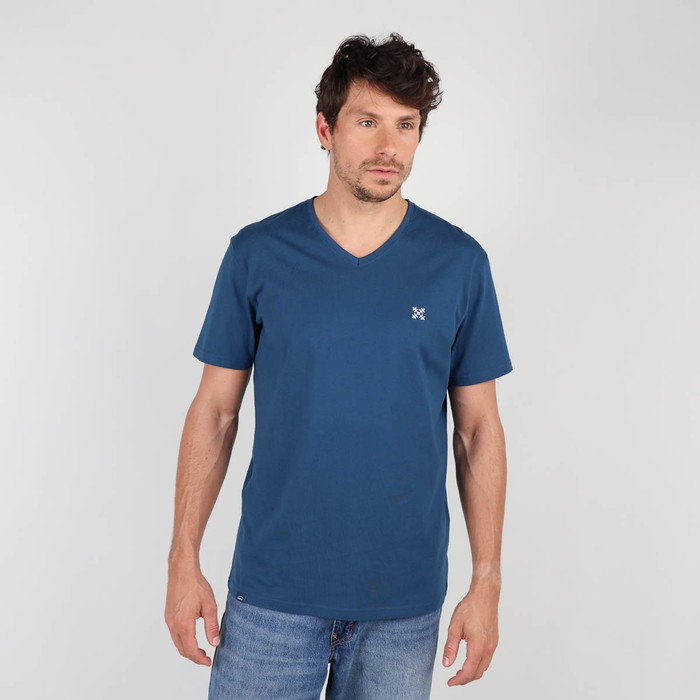 Oxbow Long sleeves V-neck straight cut cotton tee-shirt. Q2TIVE