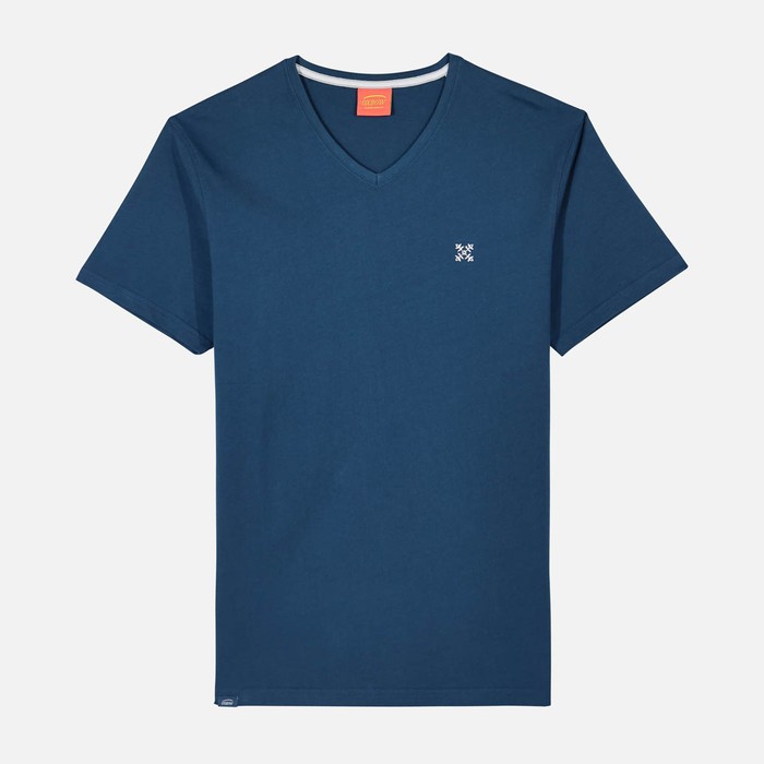 Oxbow Long sleeves V-neck straight cut cotton tee-shirt. Q2TIVE