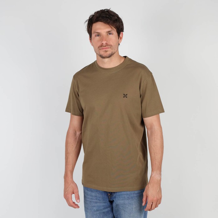 Oxbow Crew neck short sleeves straight cut cotton tee-shirt. Q2TEBAZ