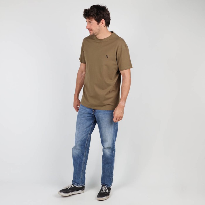 Oxbow Crew neck short sleeves straight cut cotton tee-shirt. Q2TEBAZ