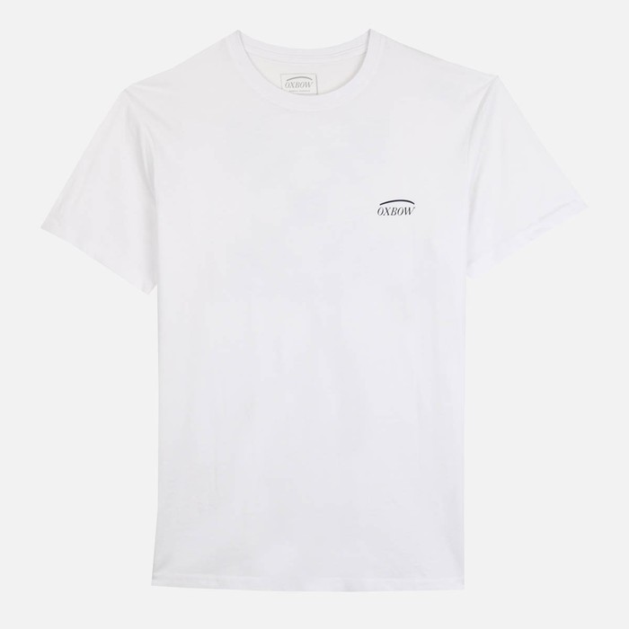 Oxbow Crew neck short sleeves straight cut cotton tee-shirt. Q2TAGTAN
