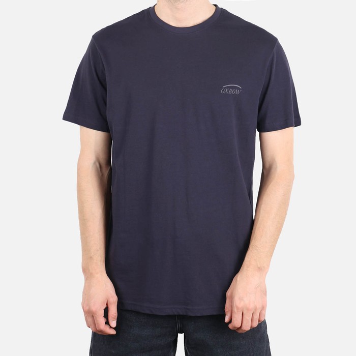Oxbow Crew neck short sleeves straight cut cotton tee-shirt. Q2TAGTAN