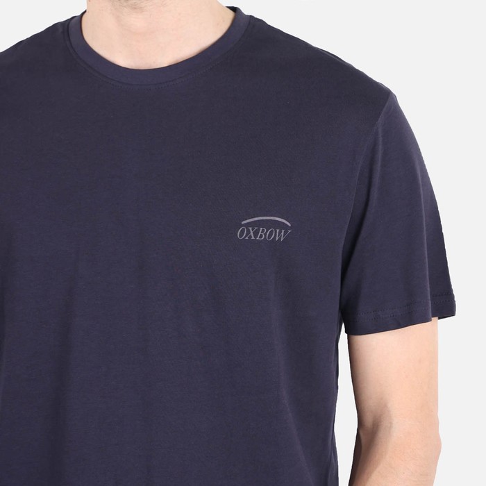 Oxbow Crew neck short sleeves straight cut cotton tee-shirt. Q2TAGTAN