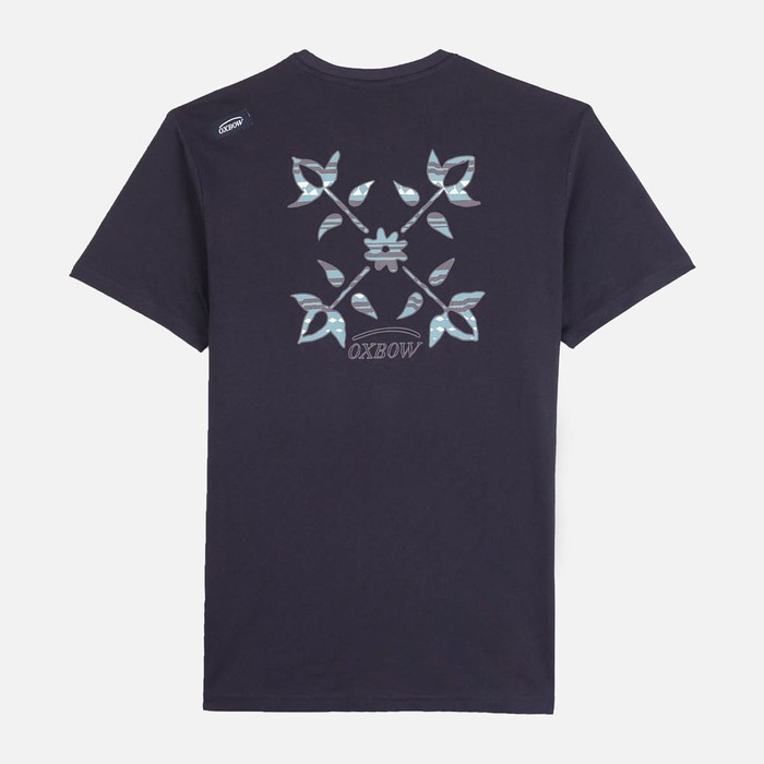 Oxbow Crew neck short sleeves straight cut cotton tee-shirt. Q2TAGTAN