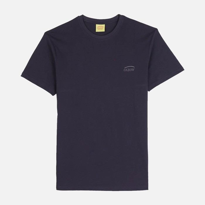 Oxbow Crew neck short sleeves straight cut cotton tee-shirt. Q2TAGTAN