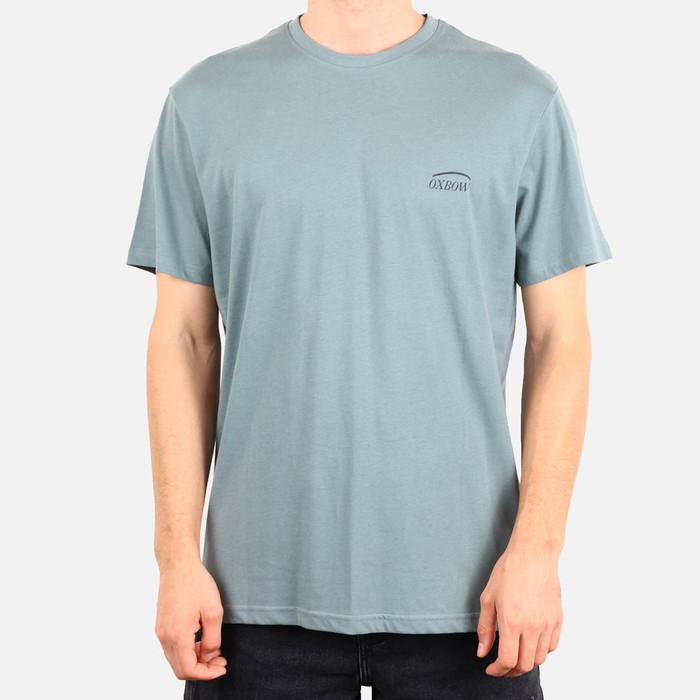 Oxbow Crew neck short sleeves straight cut cotton tee-shirt. Q2TAGTAN
