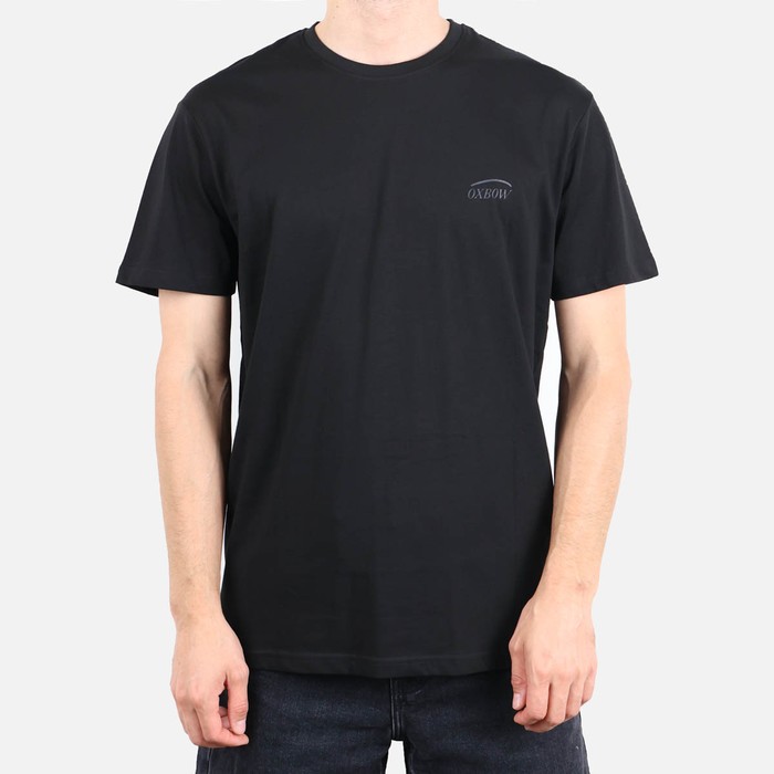 Oxbow Crew neck short sleeves straight cut cotton tee-shirt. Q2TAGTAN