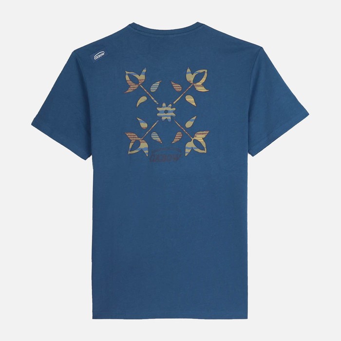 Oxbow Crew neck short sleeves straight cut cotton tee-shirt. Q2TAGTAN