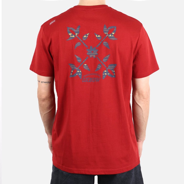 Oxbow Crew neck short sleeves straight cut cotton tee-shirt. Q2TAGTAN