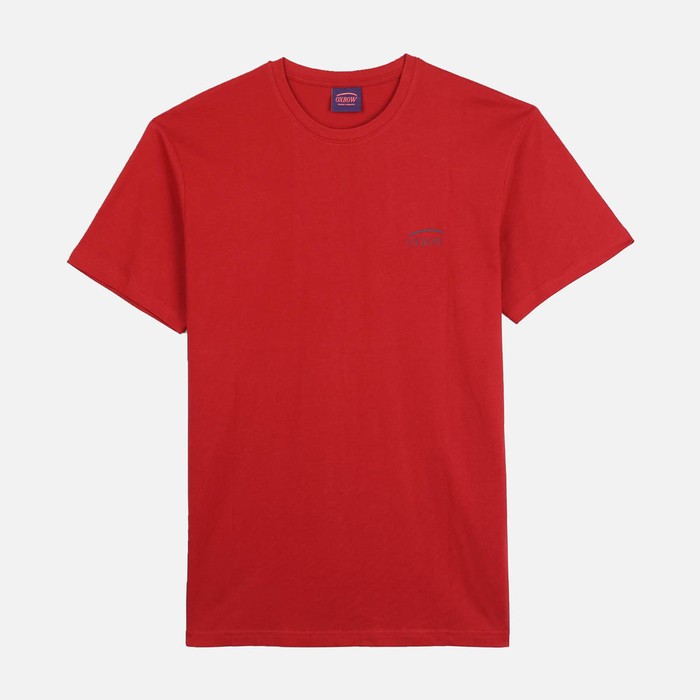 Oxbow Crew neck short sleeves straight cut cotton tee-shirt. Q2TAGTAN
