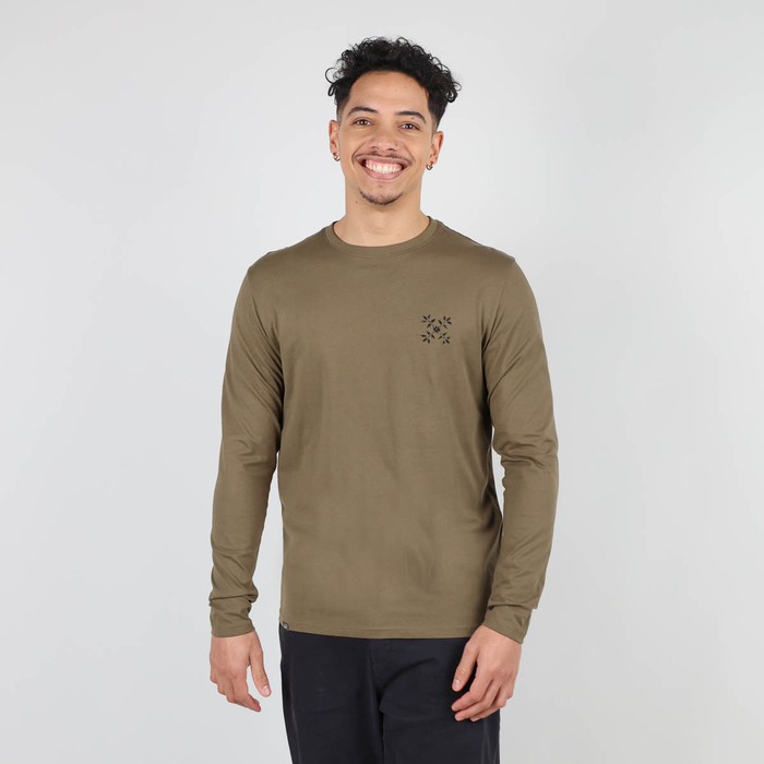 Oxbow Long sleeves crew neck straight cut organic cotton tee-shirt. Q2TORMIK