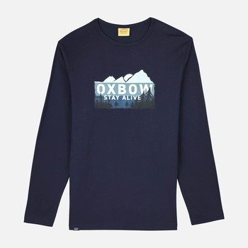 Oxbow Long sleeves crew neck straight cut organic cotton tee-shirt. Q2TRIVOR
