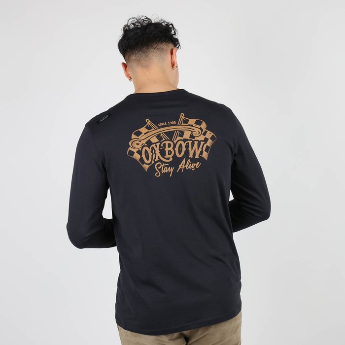 Oxbow Long sleeves crew neck straight cut organic cotton tee-shirt. Q2TWING