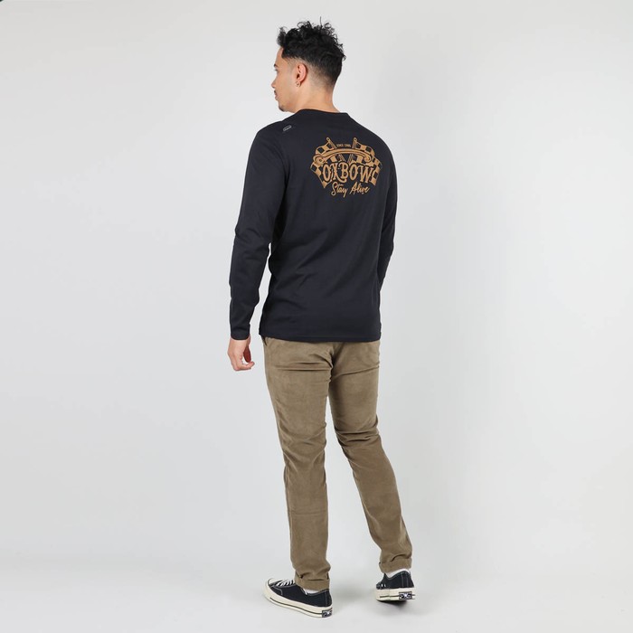 Oxbow Long sleeves crew neck straight cut organic cotton tee-shirt. Q2TWING