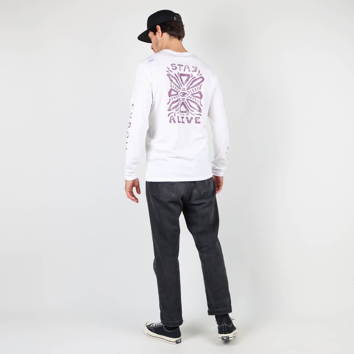 Oxbow Long sleeves crew neck straight cut cotton tee-shirt. Q2TECAT