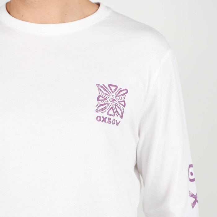 Oxbow Long sleeves crew neck straight cut cotton tee-shirt. Q2TECAT