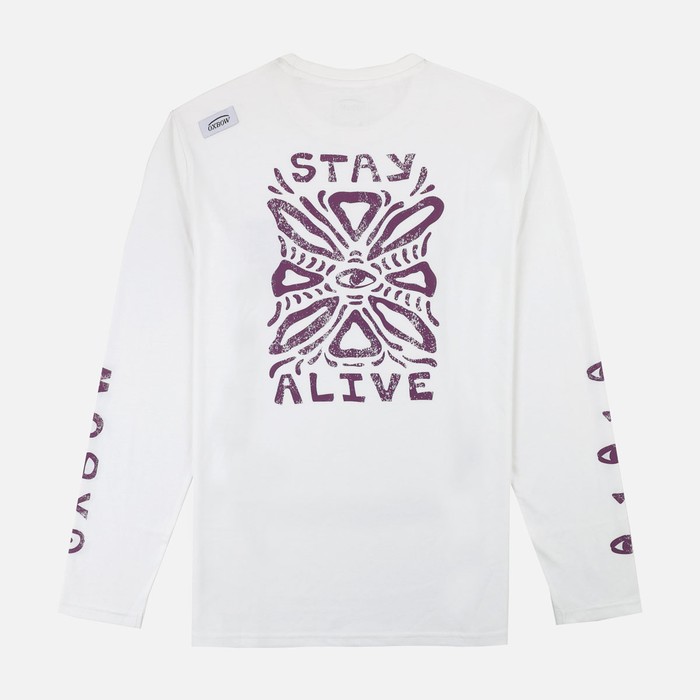 Oxbow Long sleeves crew neck straight cut cotton tee-shirt. Q2TECAT