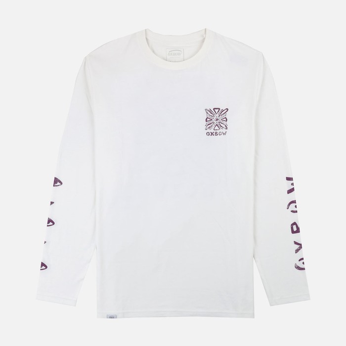 Oxbow Long sleeves crew neck straight cut cotton tee-shirt. Q2TECAT