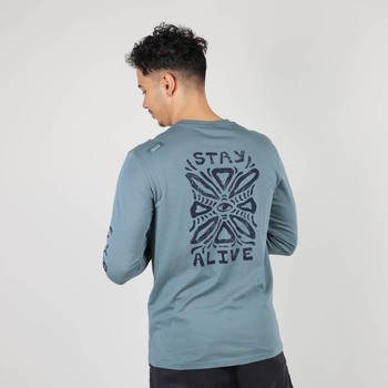 Oxbow Long sleeves crew neck straight cut cotton tee-shirt. Q2TECAT