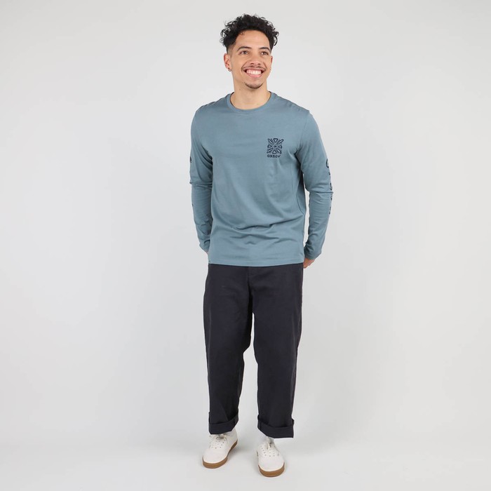 Oxbow Long sleeves crew neck straight cut cotton tee-shirt. Q2TECAT