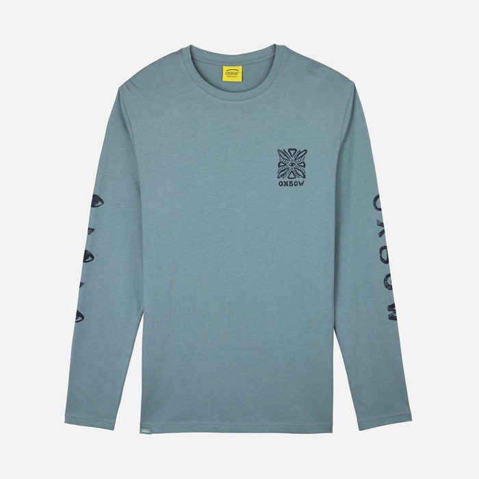 Oxbow Long sleeves crew neck straight cut cotton tee-shirt. Q2TECAT